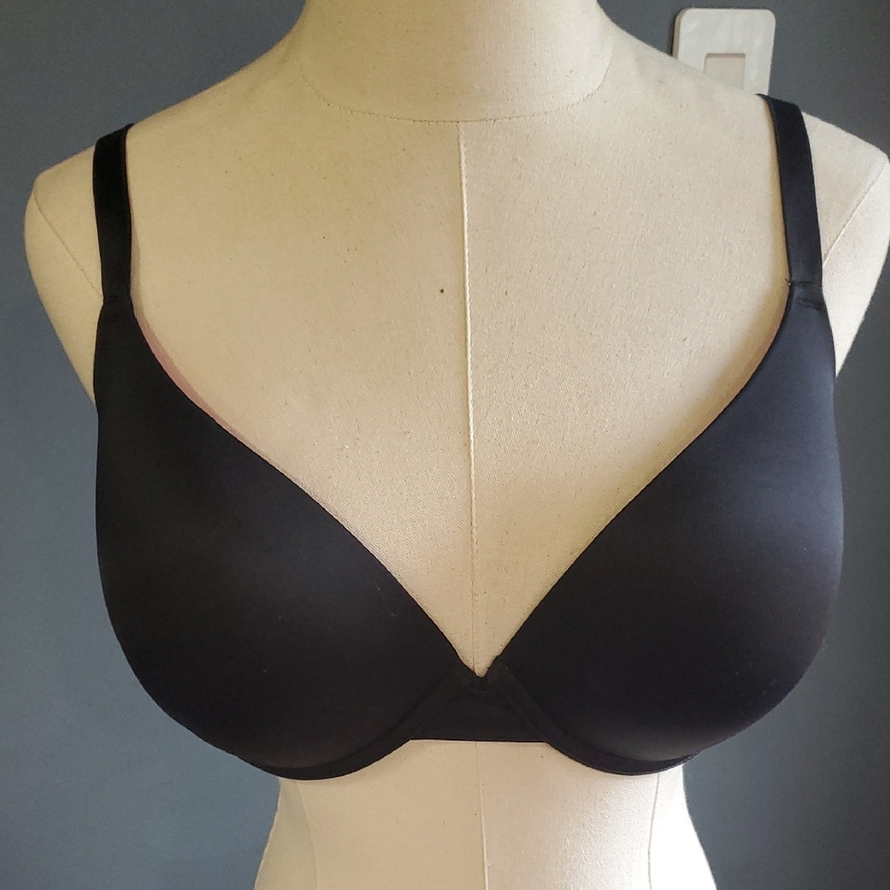 PINK Victoria's Secret Black Plunge Bra Intimates Size 36DD - Picture 3 of 10